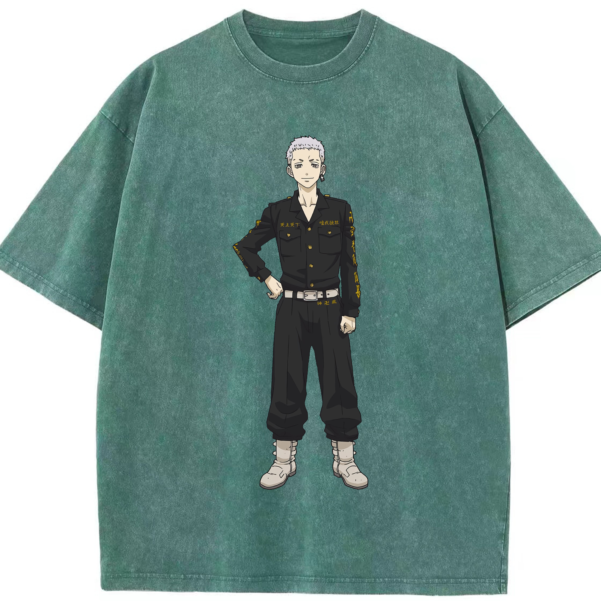 （画像用） 東京リベンジャーズ Tokyo Revengers 綿100% ヴィンテージ風 半袖Tシャツ（フロントプリント）